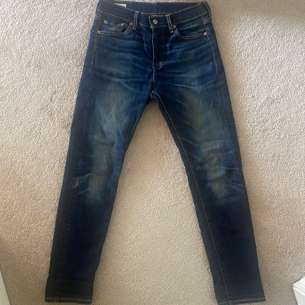 Levis 510 Skinny Fit Denim Jeans Men W29 L30 Medium Wash Blue Stretch Classic